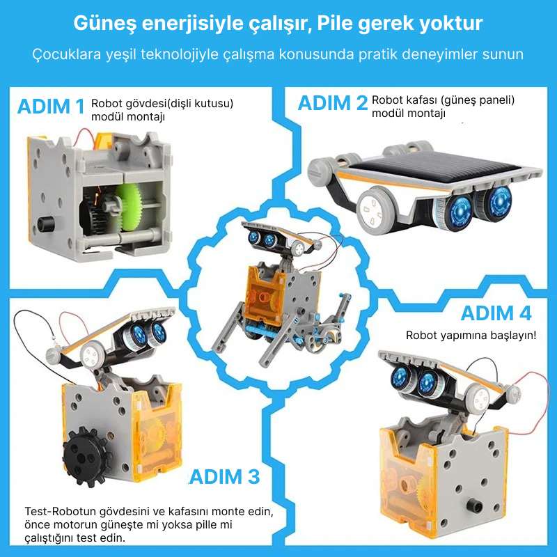 12’si 1 Arada STEM Robot Seti