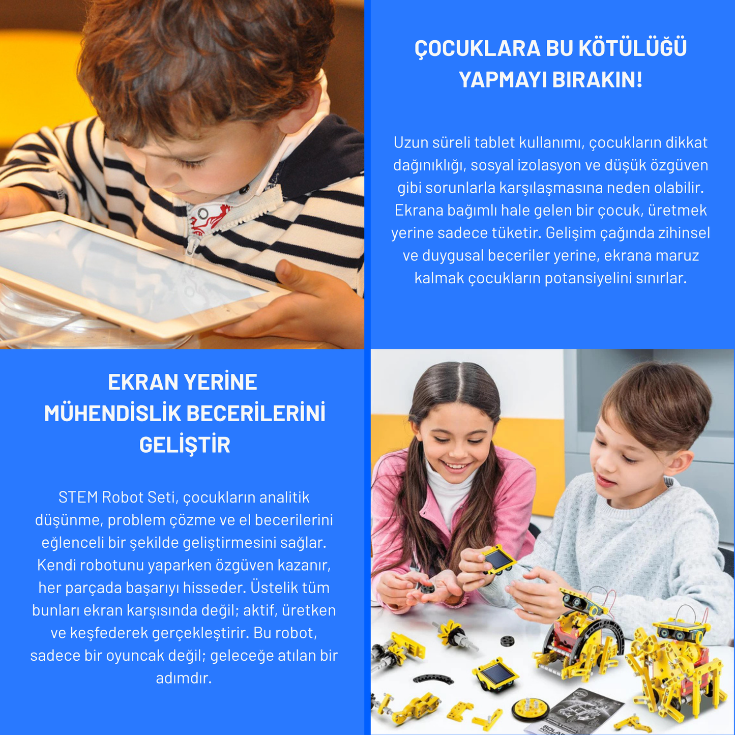 12’si 1 Arada STEM Robot Seti